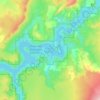 Carte topographique Prineville Reservoir, altitude, relief