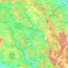 Carte topographique Umbria, altitude, relief