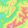 Carte topographique Vallée de Chamonix-Mont-Blanc, altitude, relief