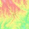 Carte topographique Colquitt County, altitude, relief