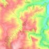 Carte topographique Владимирово, altitude, relief
