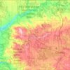 Carte topographique Wexford County, altitude, relief