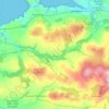 Carte topographique Cwm Gwaun, altitude, relief