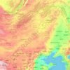 Carte topographique Mongolia Interior, altitude, relief