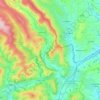 Carte topographique Crucorney, altitude, relief
