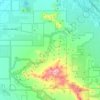 Carte topographique Saguaro National Park - Tucson Mountain District, altitude, relief