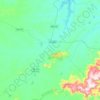 Carte topographique Campo Grande, altitude, relief