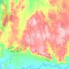 Carte topographique Highlands, altitude, relief