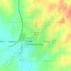 Carte topographique Pawnee City, altitude, relief