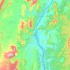 Carte topographique Mekong River, altitude, relief