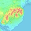 Carte topographique The Mournes DEA, altitude, relief