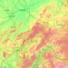 Carte topographique Baishan, altitude, relief