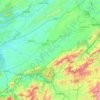 Carte topographique Nolichucky River, altitude, relief