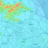 Carte topographique District de Jiangbei, altitude, relief