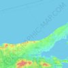 Carte topographique Town of Riverhead, altitude, relief