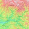 Carte topographique Alaknanda, altitude, relief