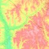 Carte topographique Simpson County, altitude, relief