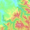 Carte topographique Budgeree, altitude, relief