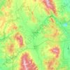 Carte topographique Komuna e Drenasit / Opština Glogovac, altitude, relief