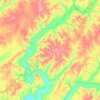 Carte topographique Sparrowhawk, altitude, relief
