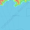 Carte topographique Ālōfau, altitude, relief