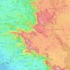 Carte topographique Kodagu, altitude, relief