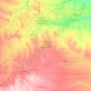 Carte topographique Pine Ridge Indian Reservation, altitude, relief