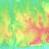 Carte topographique Belcodène, altitude, relief