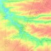 Carte topographique Березанское сельское поселение, altitude, relief