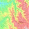 Carte topographique Paihuano, altitude, relief