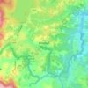 Carte topographique Monbulk, altitude, relief