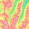 Carte topographique Valgrisenche, altitude, relief