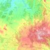 Carte topographique Shire of Hepburn, altitude, relief