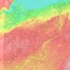 Carte topographique Douglas County, altitude, relief