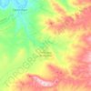 Carte topographique Villanueva de Algaidas, altitude, relief