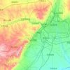 Carte topographique 云冈区, altitude, relief