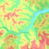 Carte topographique Frenchburg, altitude, relief