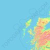 Carte topographique Western Isles, altitude, relief