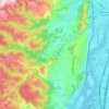 Carte topographique Toulaud, altitude, relief