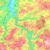 Carte topographique Berga-Wünschendorf, altitude, relief