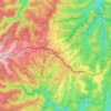 Carte topographique Hazelbrook, altitude, relief