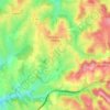 Carte topographique Saint-Just-la-Pendue, altitude, relief