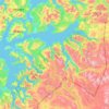 Carte topographique Narvik, altitude, relief