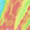 Carte topographique Les Piards, altitude, relief