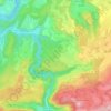 Carte topographique Éternoz-Vallée-du-Lison, altitude, relief