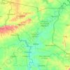 Carte topographique Région des Savanes, altitude, relief