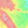 Carte topographique Wind River, altitude, relief