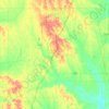 Carte topographique Chickasaw County, altitude, relief