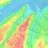 Carte topographique Bangor, altitude, relief