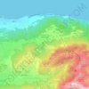 Carte topographique Thollon-les-Mémises, altitude, relief